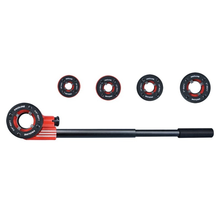 Set Filiere Teava 9cr2 Cu Clichet 3/8"-1.1/4" - 7p