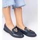 Pantofi mocasini pentru femei, BM, BM220393, Albastru, EU 38