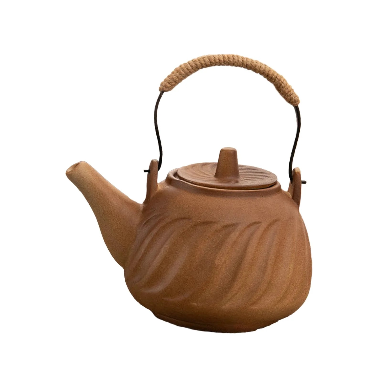 Ceainic japonez ceramic cu capac, ceainic cu apa clocotita
