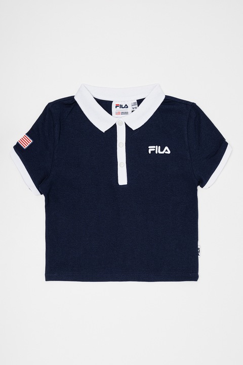 Original Marines, Galléros póló hímzett logóval, Fehér/Sötétkék