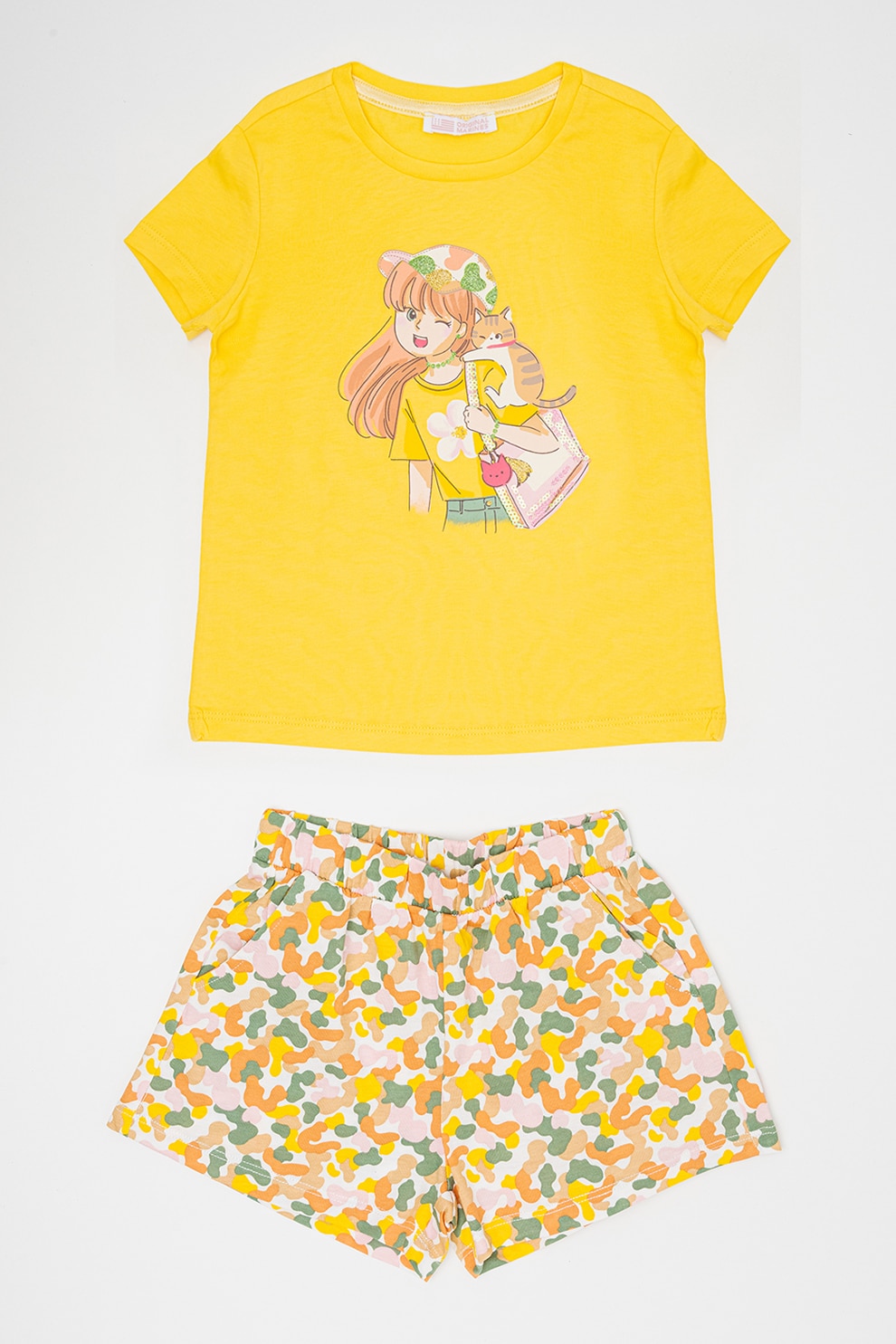 a o　2着 LC WAIKIKI, Set de top-uri - 2 piese, Alb, Bleumarin, 98-104 CM