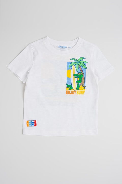 Original Marines, Pamutpóló mintával, Sárga/Fehér/Kék