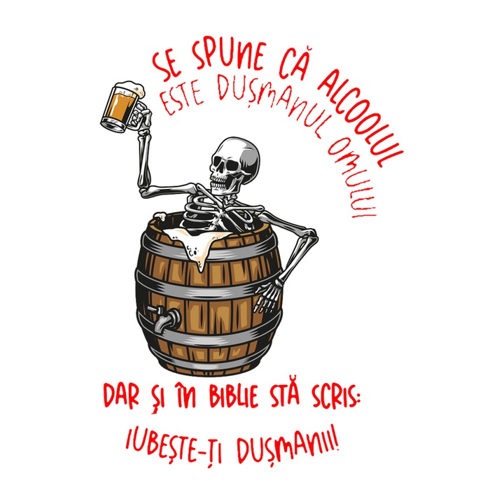 Sticker Biblie Definitie Umoristica Alcool Distilat, Autoadeziv, Cri-Flo, Marime 6 Cm