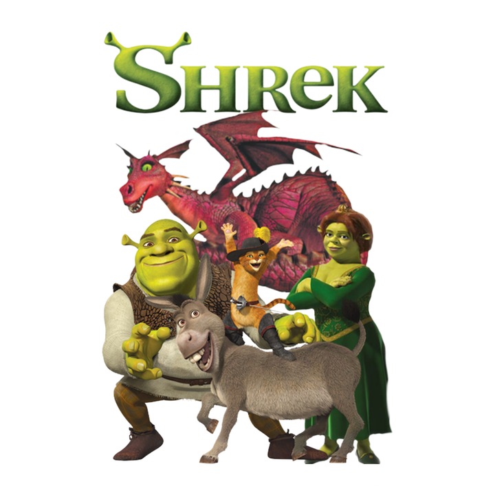 Sticker Shrek Capcaunul Simpatic Si Prietenii Sai In Povesti Amuzante, Autoadeziv, Cri-Flo, Marime 6 Cm
