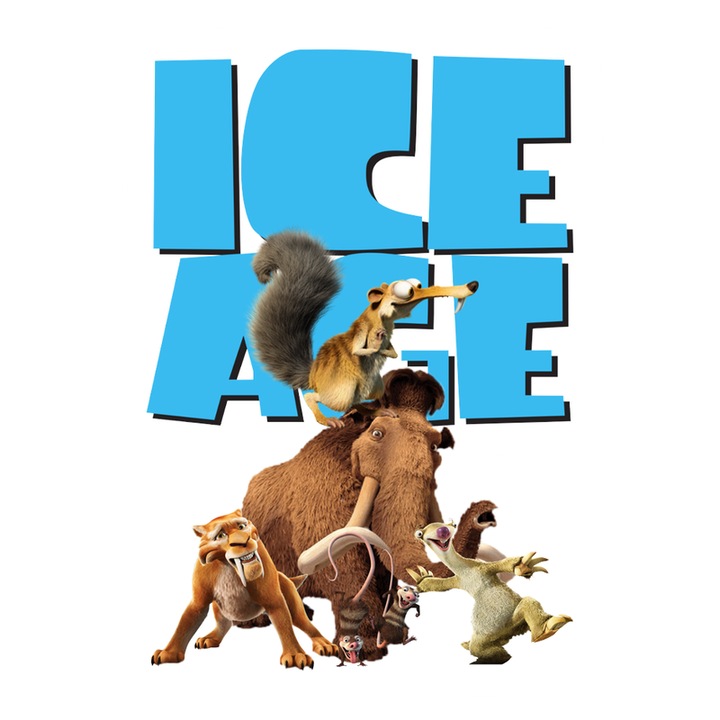 Sticker Ice Age Epoca De Gheata Cu Personaje Simpatice In Cautarea Supravietuirii, Autoadeziv, Cri-Flo, Marime 10 Cm