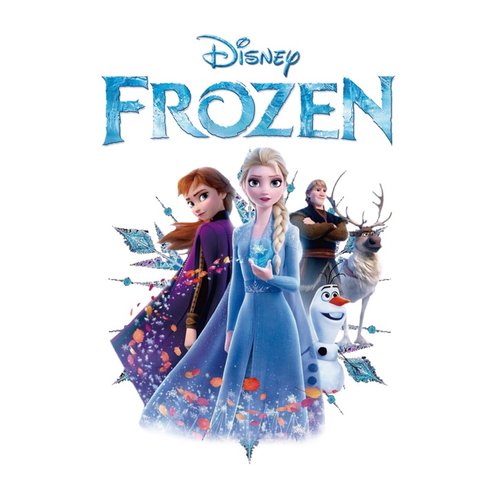 Sticker Frozen Regatul De Gheata Cu Elsa Anna Si Magia Iernii, Autoadeziv, Cri-Flo, Marime 10 Cm