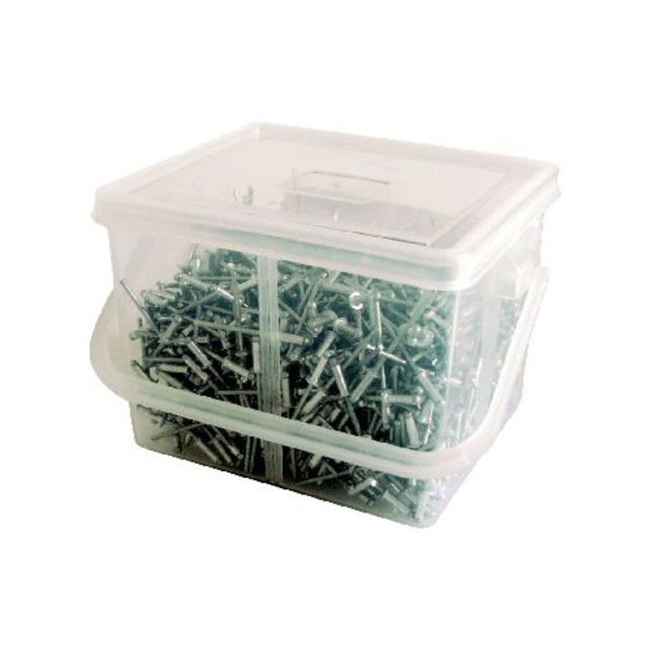 Алуминиеви скоби в кутия 4.8X10.0 мм, 500/комплект