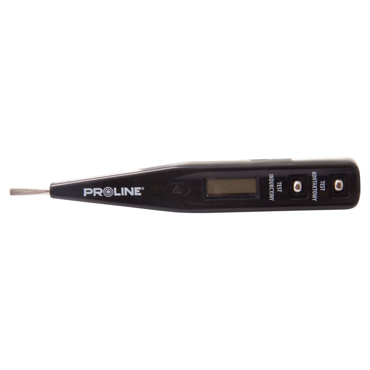 Indicator Tensiune LCD, 12-220V, 125mm, Iluminat, Testare prin Contact si Inductie, Proline
