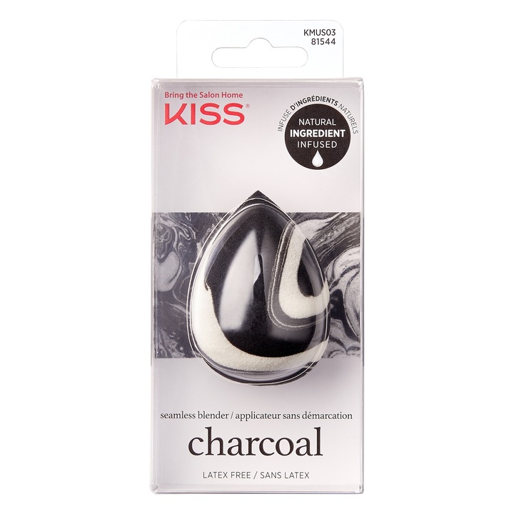Természetes összetevőkkel készült sminkszivacsok - KISS Charcoal
