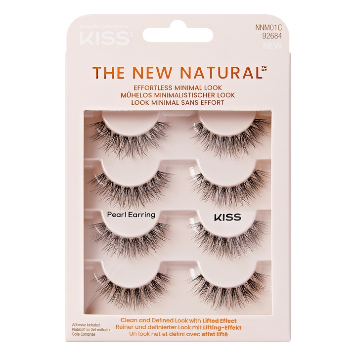 Műszempillák ÚJ Többszörös csomag NATURAL 01, 1 szett KISS