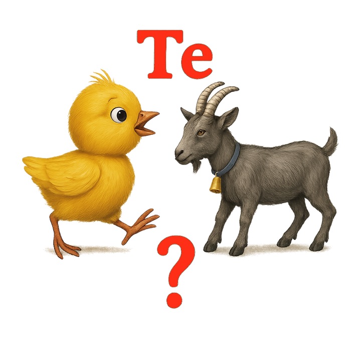 Sticker Te Pui, Capra, Autoadeziv, Cri-Flo, Marime 6 Cm