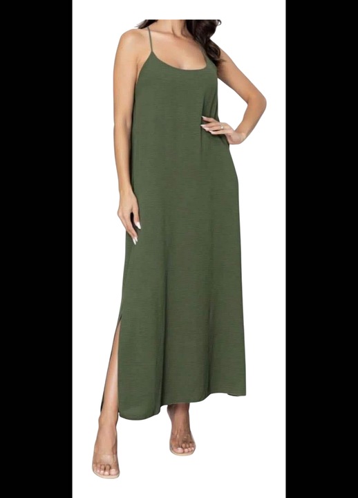 Rochita racoroasa de vara cu bretele masura universala VERDE