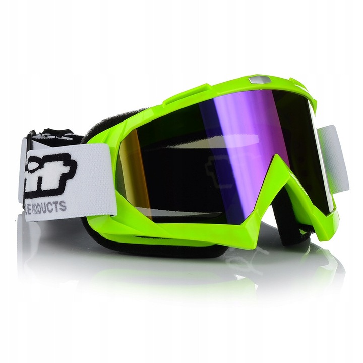 Ochelari moto Unit fluo lentila oglinda TPU