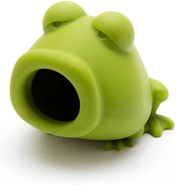 Сепаратор за яйца, силиконов, жаба, зелен