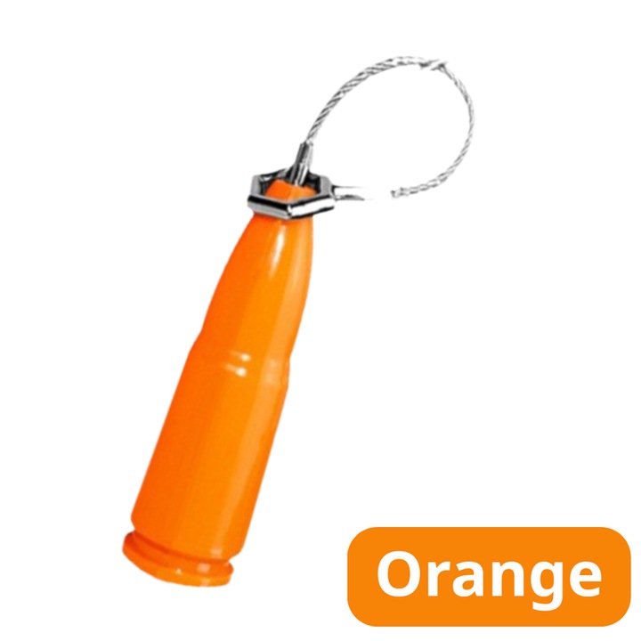 Lacat inteligent cu amprenta, rezistent, portocaliu, 12x12x3cm