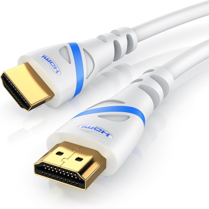 HDMI 2.1 ултра високоскоростен кабел с дължина 1 м – резолюция 16K при 30Hz, 8K при 120Hz, 4K при 240Hz – 48 Gbps, CSL, HDR10+, eARC, Dolby Vision, VRR – за игри, TV, PS5, Xbox, PC