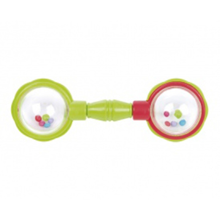 Canpol baba csörgő játék, zöld és piros modell