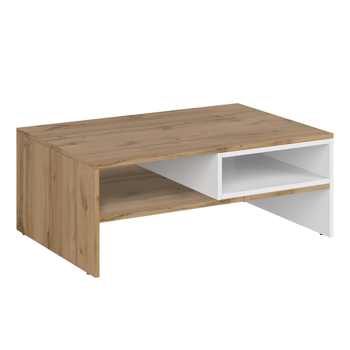 Masuta DTD alb stejar wotan VILGO 90x60x35,5 cm