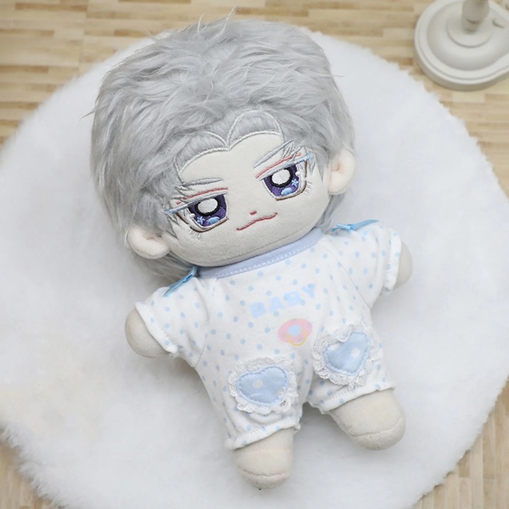 Haine papusi YANYXR 20cm albastru din material textil