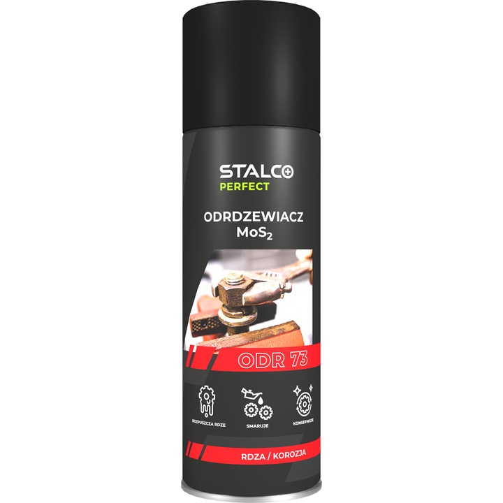 Stalco MoS2 rozsdagátló spray, átlátszó, 400 ml, 12 darabos készlet