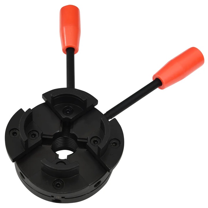 Mandrin esztergályozáshoz, VIDAXL, 4 pofás, acél, 100 mm