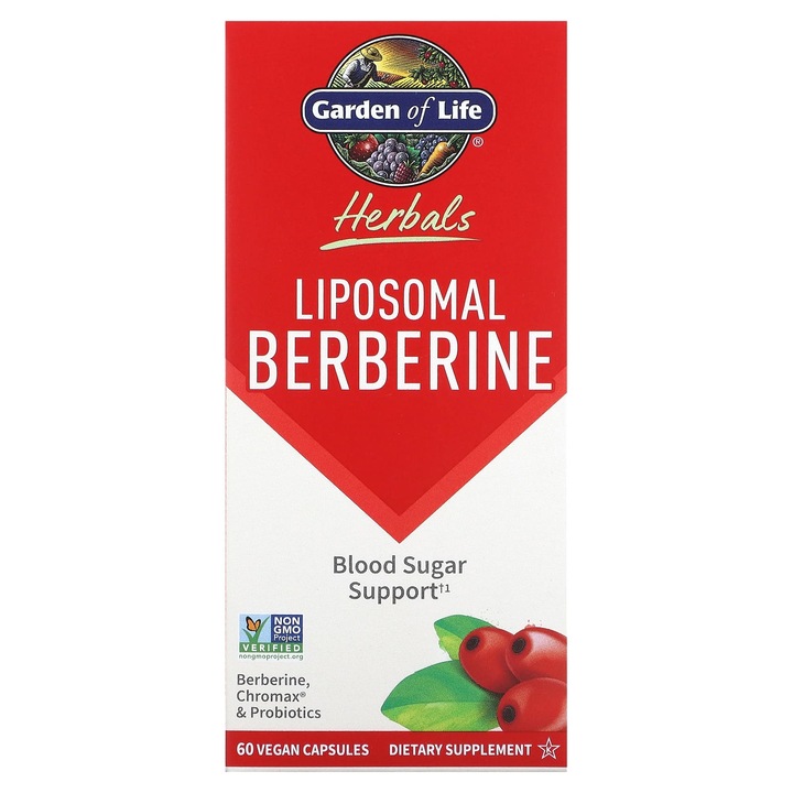 Berberina lipozomala, Garden of Life, Herbals, 60 capsule vegane