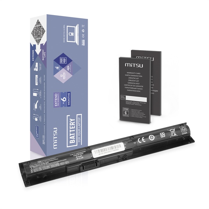 MITSU RI04 RI04XL laptop akkumulátor, környezetbarát, 4500mAh, HP ProBook 450 455 470 G3-hoz