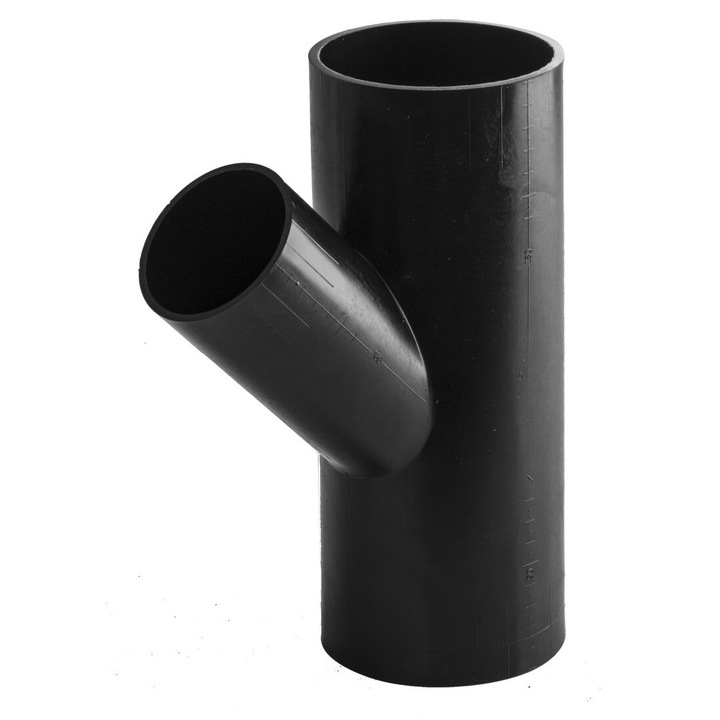 Wavin HDPE тройник 160x110x45мм, черен цвят