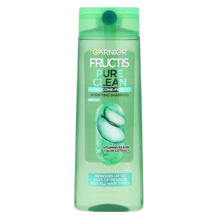 Почистващ шампоан Garnier Fructis, За нормална коса, Pure Clean, 370 мл