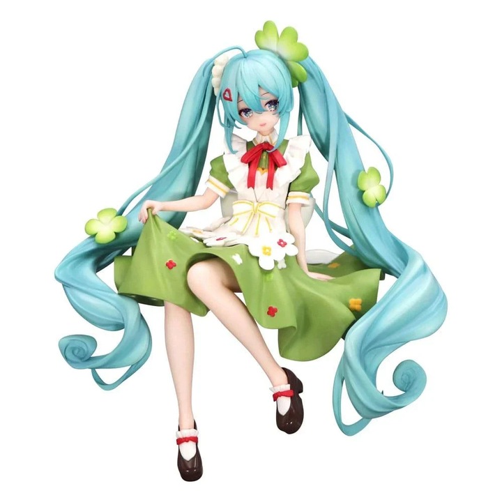 Фигурка Furyu, Hatsune Miku, Noodle Stopper, PVC, Flower Fairy Clover, 15 cm, Многоцветен