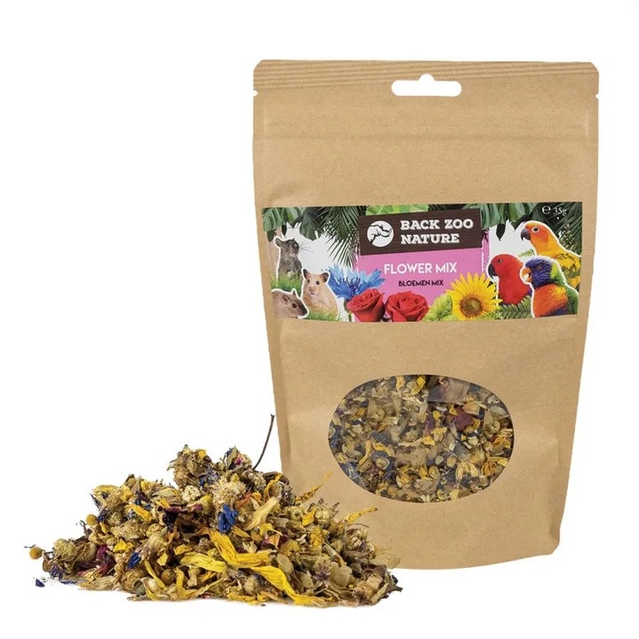 Mix Flori pentru Papagali, Back Zoo Nature, 35g, aromat, natural