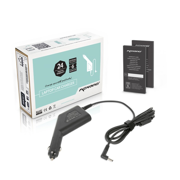 Incarcator auto pentru Kiano, Movano, 12V 2A 24W 3.5x1.35