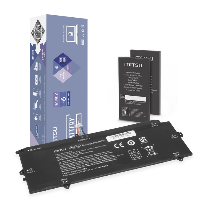 Baterie laptop MITSU MG04XL, ecologica, 10.8V, 40Wh, pentru HP Elite x2 1012 G1