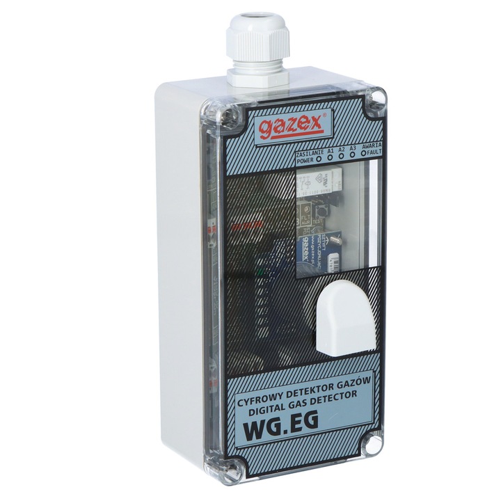 Детектор за пропан-бутан, 10/20/30% LEL пропан-бутан, Gazex, захранване 230V