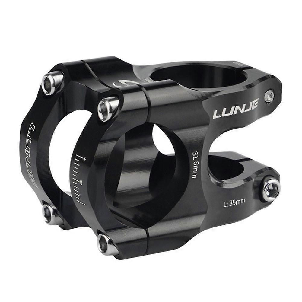 Pipa bicicleta, Lunje, din aluminiu 6061 T6, 31.8x35mm, negru