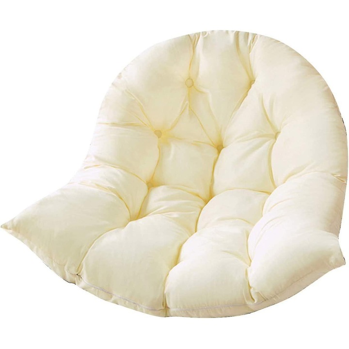 Perna decorativa pentru leagan, 80x120cm, material poliester, impermeabil, confortabil, alb