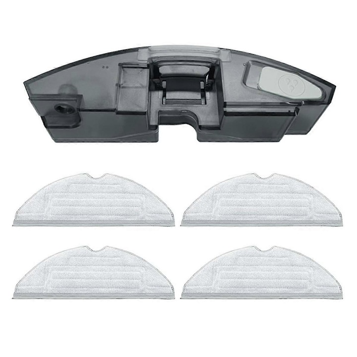 Rezervor de apa pentru aspirator robot, cu 4 lavete, compatibil S7 MaxV Ultra/S7 MaxV/S7 Pro, plastic, capacitate mare