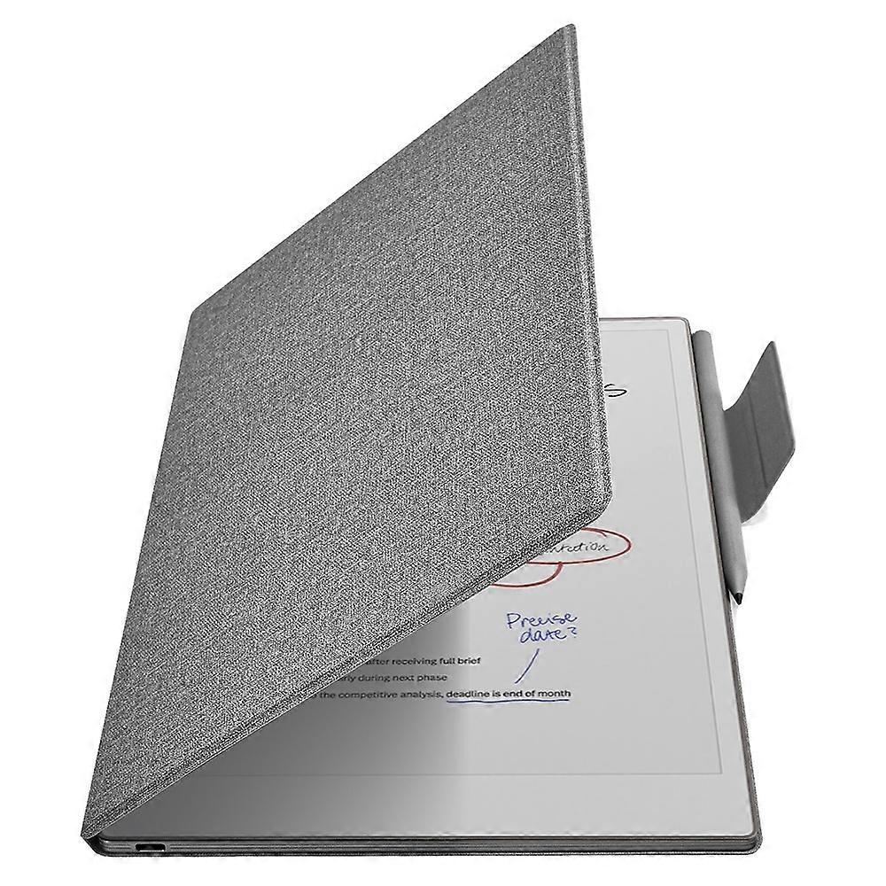 Husa tableta compatibila cu ReMarkable Paper Pro, material PC+PU, protectie completa, deschidere automata, gri