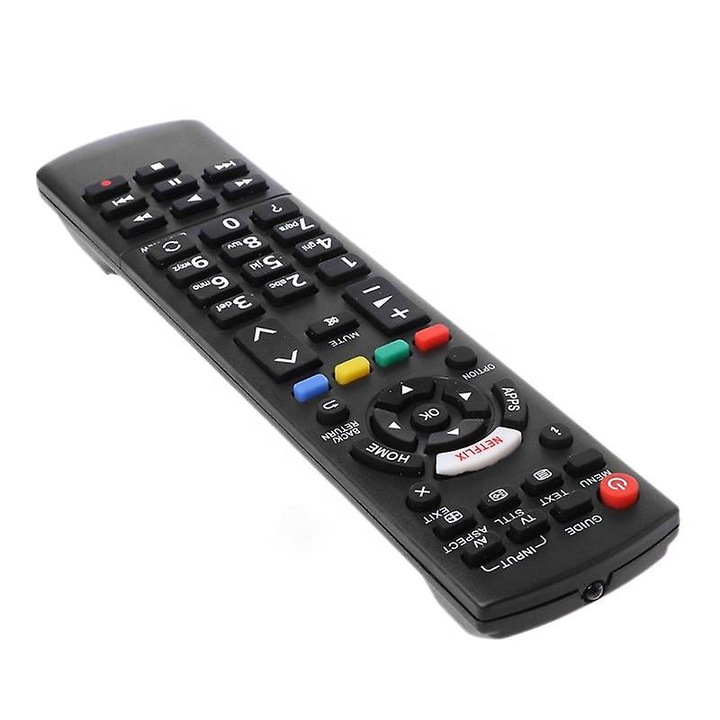 Telecomanda de inlocuire pentru televizoare Panasonic, neagra, 21.3x5x2.2cm