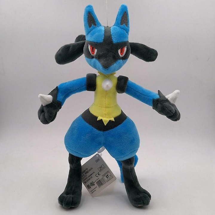 Papusa de plus Lucario, multicolor, 30 cm