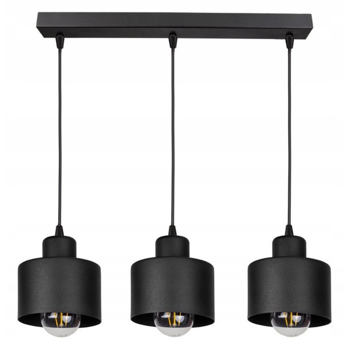 Lustra, fara bec, negru