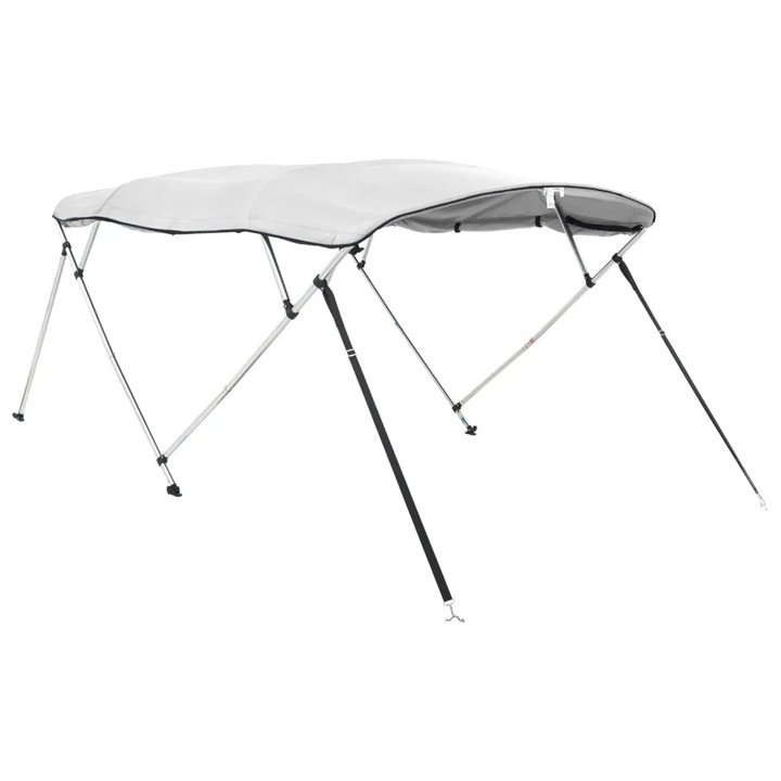 Тента за лодка vidaXL, С 4 дъги странични стени, 243x(170-182) x137 см, 8.3 kg