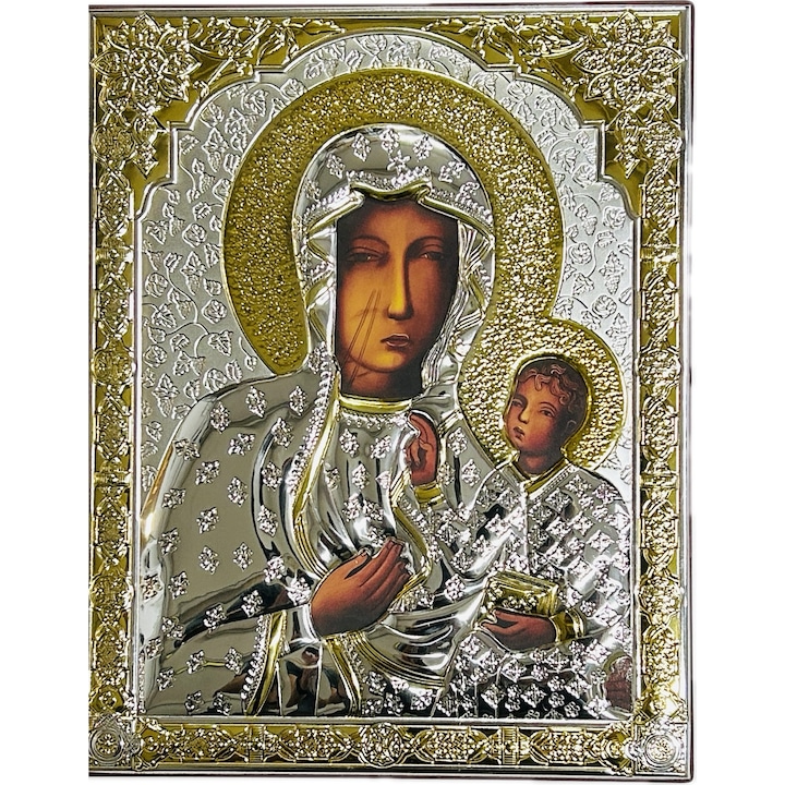Icoana RUMIN-obrazy, RYNGRAF, Matka Boska Czestochowska, 23x18cm