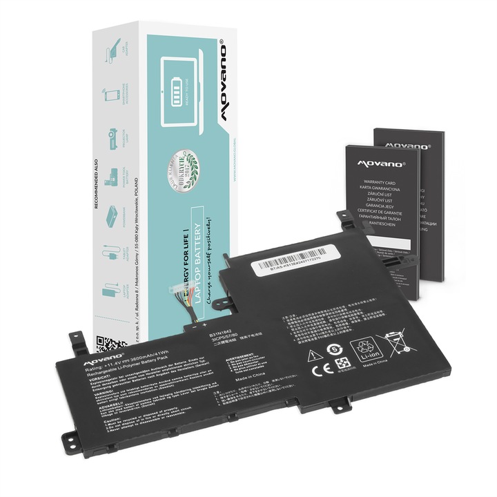 Baterie Movano B31N1842, pentru Asus Vivobook, negru