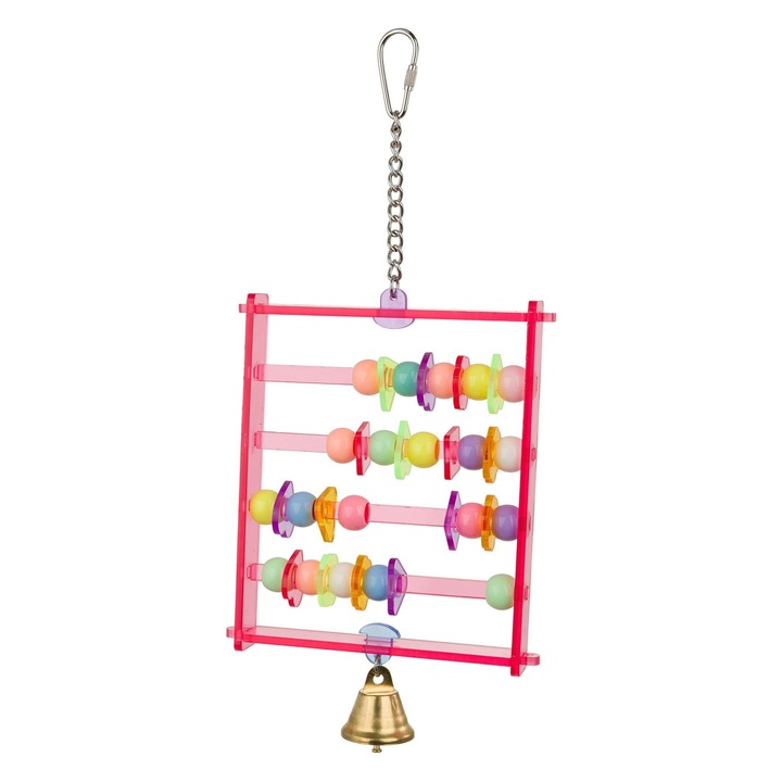 Jucarie abac pentru papagali mici si medii, Parrot Planet, 13x15cm