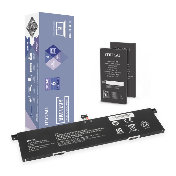 Movano akkumulátor R13B01W R13B02W Xiaomi Mi Air 13.3 2018-hoz