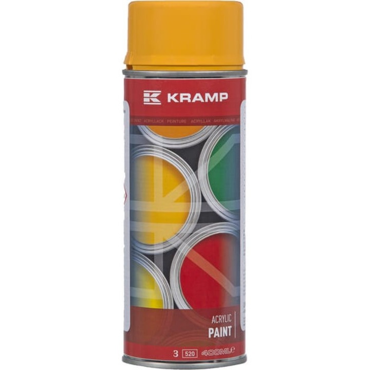 KRAMP akrilfesték, sárga, fényes, spray 400ml