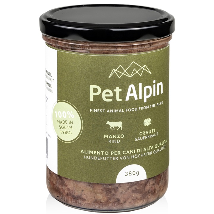 Hrana caini Claus Pet Alpin vita varza murata natural 380g
