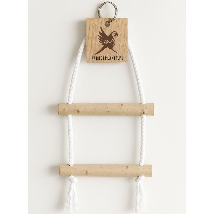 Parrot Planet Naturally - Balansoar dublu din mesteacan pentru papagali mici