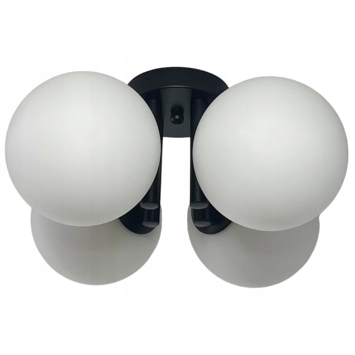 Lustra DeLux, negru, 40x19cm, 4xE14, design modern